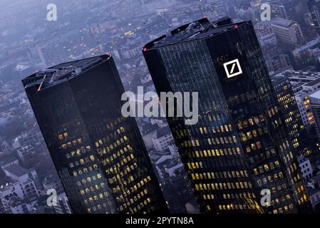 15.02.2017, Frankfurt, DEU, Germany, the headquarters of Deutsche Bank AG Frankfurt Stock Photo