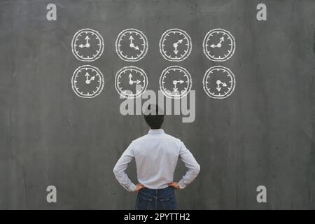 time management concept, efficiency in business, planning Stock Photo
