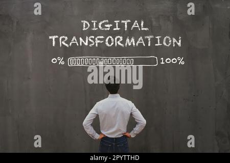 digital transformation concept in business, disruption Stock Photo