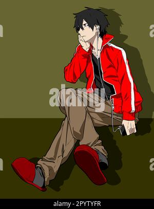 anime vector template Stock Vector