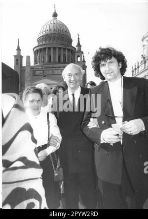 Potsdam 1000 years 1000-year celebration 1993 here Prince Ferdinand of Prussia and Boris Liebermann (r.) Photo: MAZ/Christel Köster [automated translation] Stock Photo