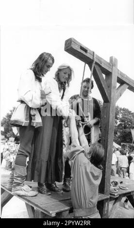 Potsdam 1000 years 1000-year celebration 1993 here theater, soldiers, uniforms, Prussia, performers Photo: MAZ/Christel Köster [automated translation] Stock Photo