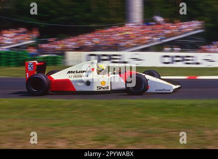 Germany, Hockenheim, 26.07.1992 Formula 1 race photo: Ayrton Senna in McLaren Honda [automated translation] Stock Photo