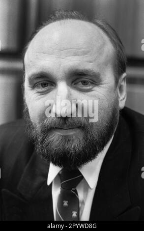 Germany, Bonn, 30.01.1991 Archive No.: 25-25-03 Prime Minister Latvia Photo: Ivars Godmanis, Prime Minister [automated translation] Stock Photo