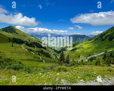 Majestic Mountain Range in Nature Stock Photo