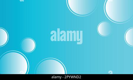 White Circles on Blue Stock Vector