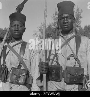 Senegalese soldiers in Dakar. Stock Photo