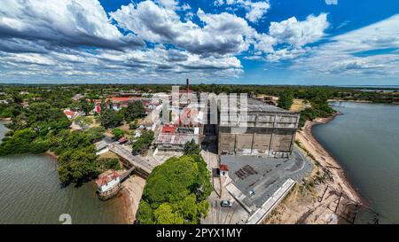 Aerial of the Unesco site, Fray Bentos Industrial Landscape, Uruguay Stock Photo