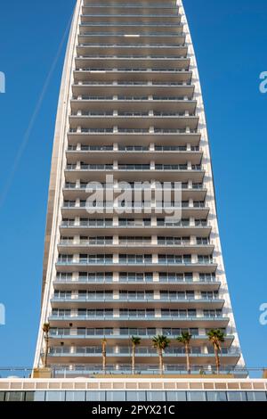 Katara Towers, Crescent Tower, or Katara Hospitality Tower, Lusail, Doha, Qatar Stock Photo