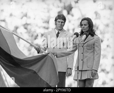 Opening of the 1972 Summer Olympics in Munich Stock Photo