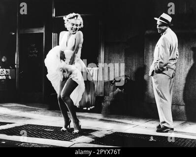 Marilyn Monroe in film stills. Stock Photo
