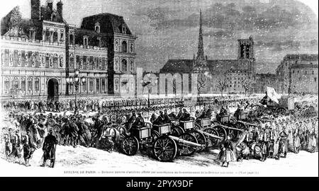 Franco-German war: siege and conquest of Paris, Franco-Prussian 1870-1871, Germany Stock Photo
