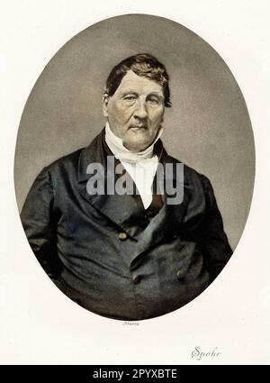 Louis Spohr (1784-1859), German composer, violonist and conductor. Photo: Heliogravure, Corpus Imaginum, Hanfstaengl Collection. [automated translation] Stock Photo