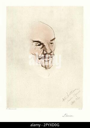 Vladimir Ilyich Lenin (1870-1924), Soviet politician, founder of the Soviet Union. Drawing by N. Altmann. Photo: Heliogravure, Corpus Imaginum, Hanfstaengl Collection. [automated translation] Stock Photo