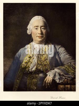 David Hume (1711-1776), Scottish philosopher and historian. Painting by an unknown master. Photo: Heliogravure, Corpus Imaginum, Hanfstaengl Collection. [automated translation] Stock Photo