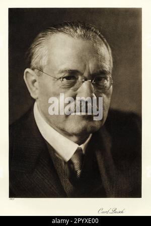 CARL BOSCH (1874-1940) German chemist and engineer, founder of IG ...