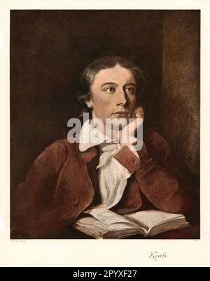 John Keats (1795-1821), English poet. Keats is one of the most outstanding English poets of odes. Painting by Hilton. Photo: Heliogravure, Corpus Imaginum, Hanfstaengl Collection. [automated translation] Stock Photo