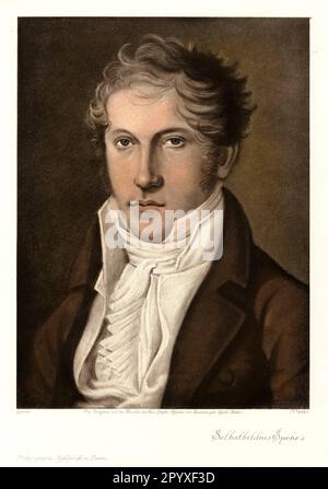 Louis Spohr (1784-1859), German composer, violinist and conductor. Self-portrait. Photo: Heliogravure, Corpus Imaginum, Hanfstaengl Collection. [automated translation] Stock Photo