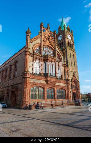 The Guildhall in Derry / Londonderry, County Londonderry, Northern Ireland, UK Stock Photo