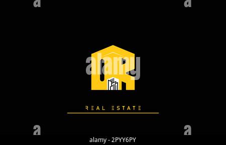 Real Estate letters Modern Creative logo OR , RO Stock Vector