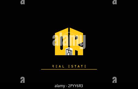 Real Estate letters Modern Creative logo OR , RO Stock Vector