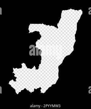 Congo map. Blank vector map of the country with regions. Borders of ...