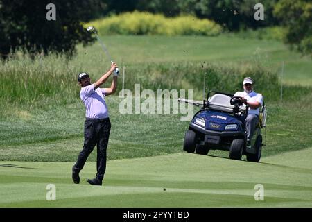 5th May 2023, Marco Simone Golf and Country Club, Guidonia, Italy; DS  Automobiles Italian Open Golf round 2; PAVON, Matthieu Stock Photo - Alamy