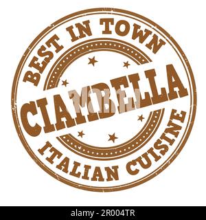 Ciambella grunge rubber stamp on white background, vector illustration Stock Vector