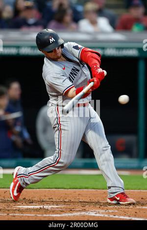 Minnesota Twins' Christian Vazquez bats during the fifth inning of a  baseball game against the New York Yankees, Monday, April 24, 2023, in  Minneapolis. (AP Photo/Abbie Parr Stock Photo - Alamy