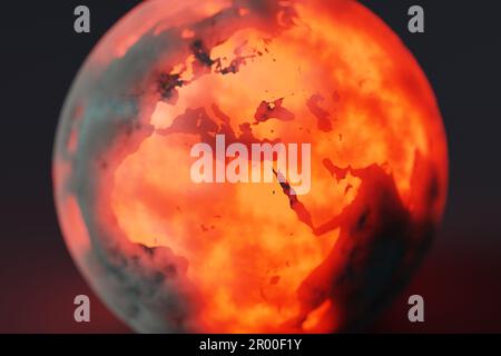 Conceptual image of the Earth experiencing anomalously high ...