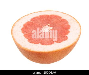 Grapefruit sliced isolated on white background Stock Photo