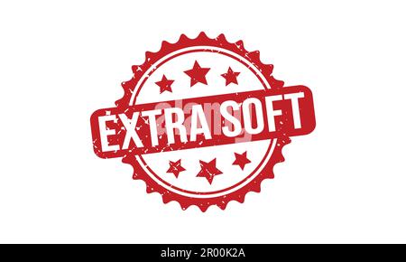 Extra Soft Stamp Seal Vector Illustration Stock Vector