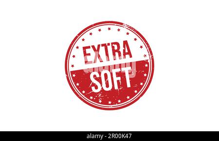 Extra Soft Stamp Seal Vector Illustration Stock Vector