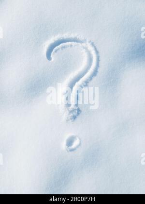 Cold Text With Question Mark Sign Stock Photo - Alamy