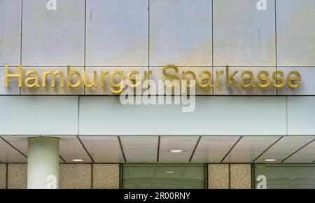 Hamburger Sparkasse, Großer Burstah, Hamburg, Deutschland Stock Photo