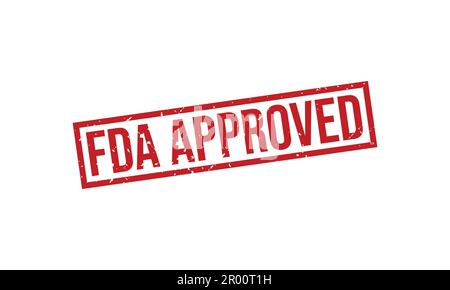 FDA Approved Rubber Stamp Seal Vector Stock Vector