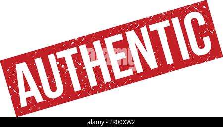 Authentic Grunge Rubber Stamp On White Background Stock Vector