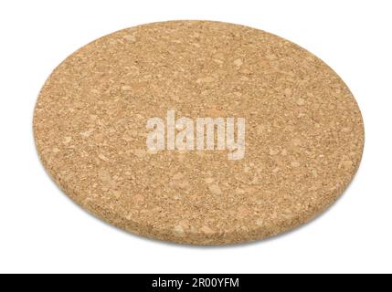 Cork plate isolated on white background Stock Photo
