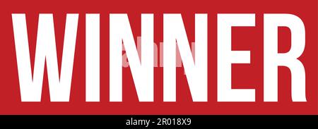 Winner Rubber Stamp. Red Winner Rubber Grunge Stamp Seal Vector Illustration - Vector Stock Vector