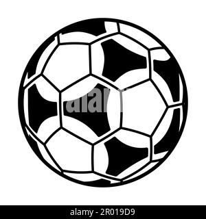 Soccer ball icon. football simple black style, Vector Stock Vector