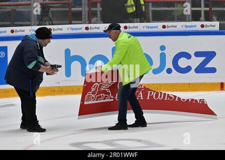 Brno, Czech Republic. 07th May, 2023. Czech fan in action during the Euro  Hockey Challenge match Switzerland vs Czech Republic in Brno, Czech  Republic, May 7, 2023. Credit: Vaclav Salek/CTK Photo/Alamy Live