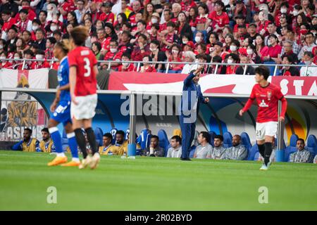 Saitama, Japan. 6th May, 2023. Urawa Red Diamonds team group line-up  Football/Soccer : AFC Champions League 2022 final match between Urawa Red  Diamonds - Al-Hilal at Saitama Stadium 2002 in Saitama, Japan .