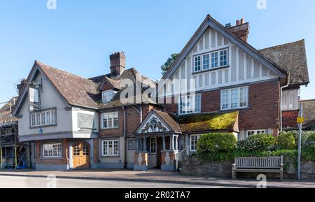 The White Hart Inn - public house - High Street, Brasted, Westerham, Kent, England, UK Stock Photo