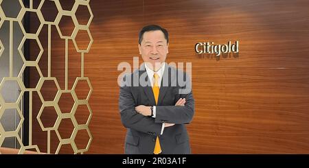 Anson Kwok, head of the commercial bank at Citigroup Hong Kong, poses for photos at the Citigroup Hong Kong office in Kwun Tong on April 27, 2023. 27APR23 SCMP/ Enoch Yiu Stock Photo