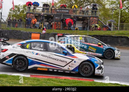 Longfield, UK. 06th May, 2023. FP2 during the British Touring Car Championship at Brands Hatch, Longfield, England on 6 May 2023. Photo by Chris Williams. Editorial use only, license required for commercial use. No use in betting, games or a single club/league/player publications. Credit: UK Sports Pics Ltd/Alamy Live News Stock Photo