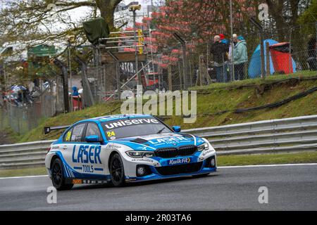 Longfield, UK. 06th May, 2023. FP2 during the British Touring Car Championship at Brands Hatch, Longfield, England on 6 May 2023. Photo by Chris Williams. Editorial use only, license required for commercial use. No use in betting, games or a single club/league/player publications. Credit: UK Sports Pics Ltd/Alamy Live News Stock Photo