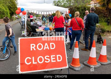 Closed road for the coronation of King Charles III for the safety