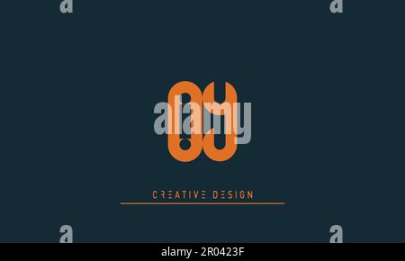 Alphabet letters Modern Creative logo OY , YO Stock Vector