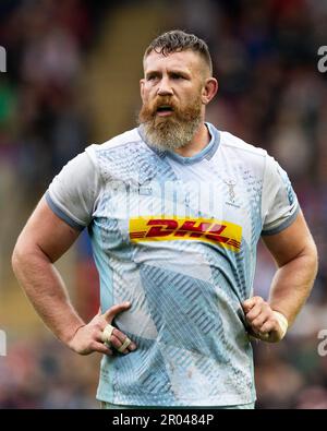 Leicester, UK. 06th May, 2023. Irne Herbst of Harlequins during the Gallagher Premiership match Leicester Tigers vs Harlequins at Mattioli Woods Welford Road, Leicester, United Kingdom, 6th May 2023 (Photo by Nick Browning/News Images) in Leicester, United Kingdom on 5/6/2023. (Photo by Nick Browning/News Images/Sipa USA) Credit: Sipa USA/Alamy Live News Stock Photo