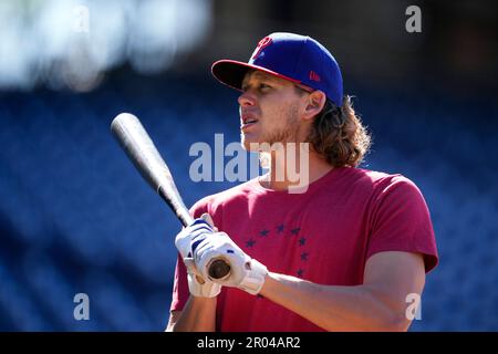 Philadelphia Phillies' Alec Bohm plays during a baseball game, Friday,  Sept. 23, 2022, in Philadelphia. (AP Photo/Matt Slocum Stock Photo - Alamy